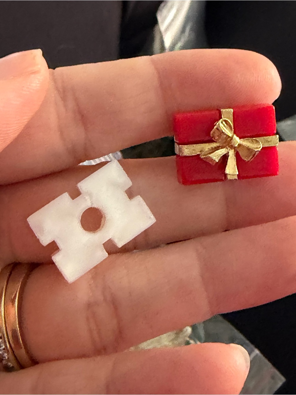 5/$25 Red Gift Charm Wearable Accessory - Unbranded pin brooch